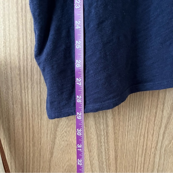 Old Navy Blue & Green Striped T-Shirt 100% Cotton - Picture 6 of 7